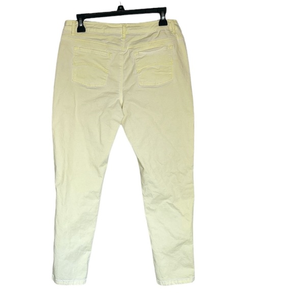 Soft Surroundings lt yellow, straight leg jeans size S - Picture 2 of 6